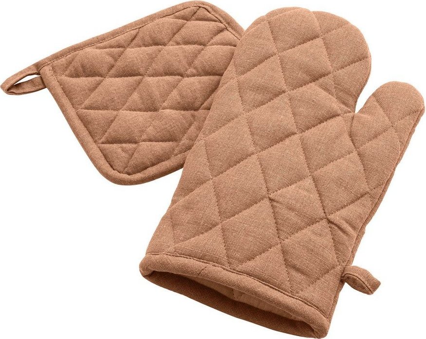 Set kuchyňské rukavice a chňapky 2 ks Gourmet – douceur d'intérieur Douceur d intérieur