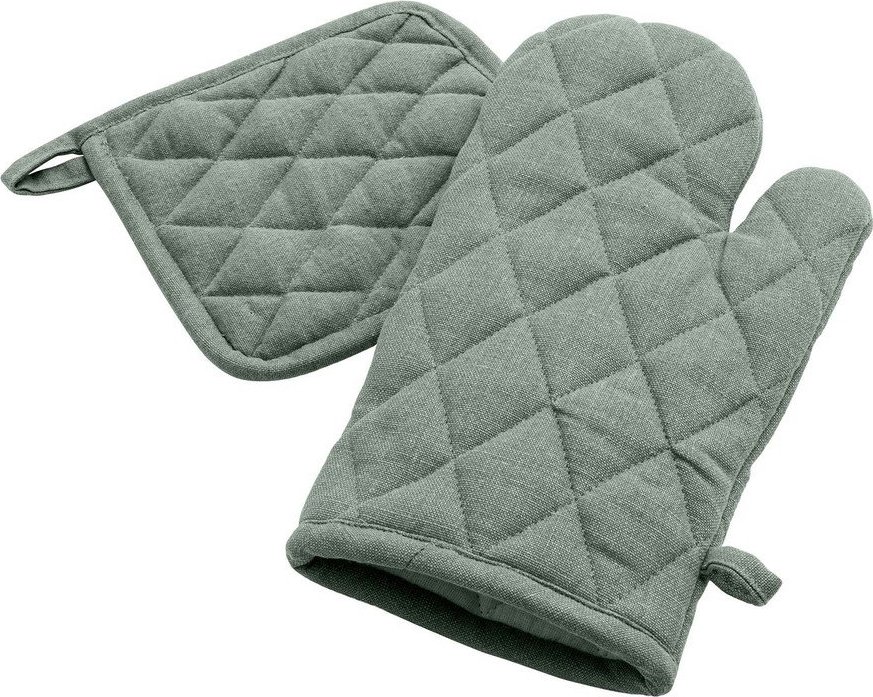 Set kuchyňské rukavice a chňapky 2 ks Gourmet – douceur d'intérieur Douceur d intérieur