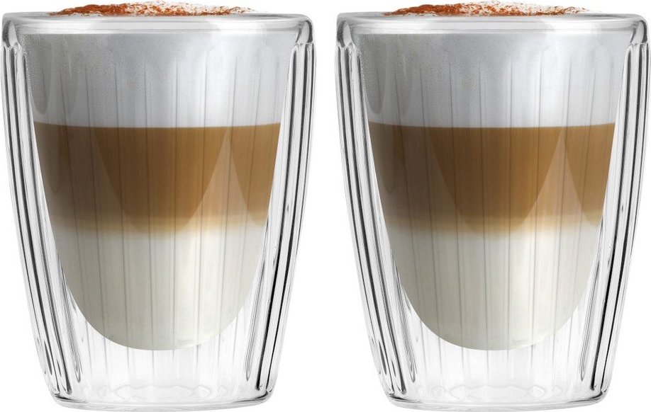 Skleněné hrnky v sadě 2 ks na cappuccino 250 ml Livio Duo – Vialli Design Vialli Design