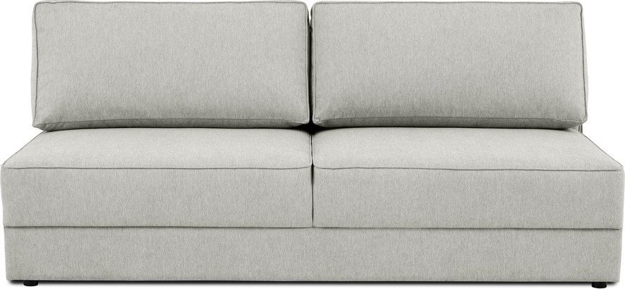 Světle šedá rozkládací/s úložným prostorem pohovka 202 cm Dora – Scandic Scandic