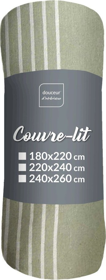 Zelený přehoz 220x240 cm Adele – douceur d'intérieur Douceur d intérieur