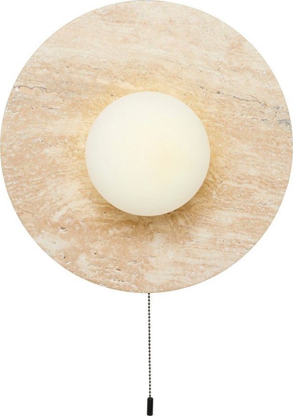 Béžové kamenné nástěnné svítidlo ø 12 cm Hilde – Opviq lights Opviq lights
