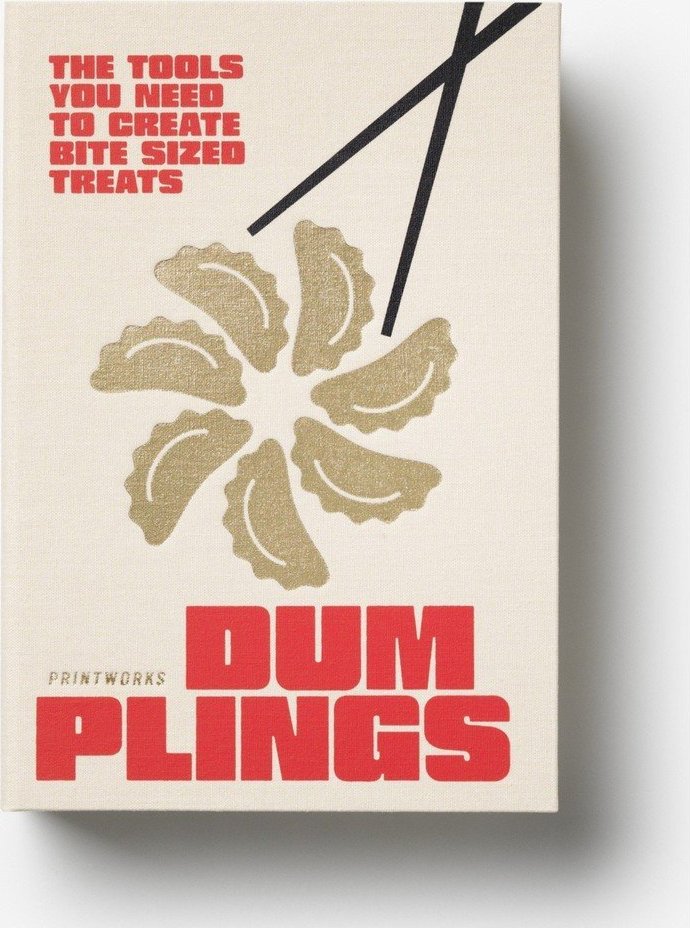 Béžové nerezové hůlky v sadě pro 4 osoby The Essentials - Dumpling Tools – Printworks Printworks