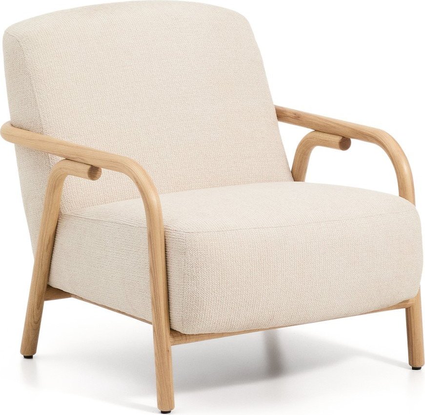 Béžové žinylkové křeslo Sylo – Kave Home Kave Home