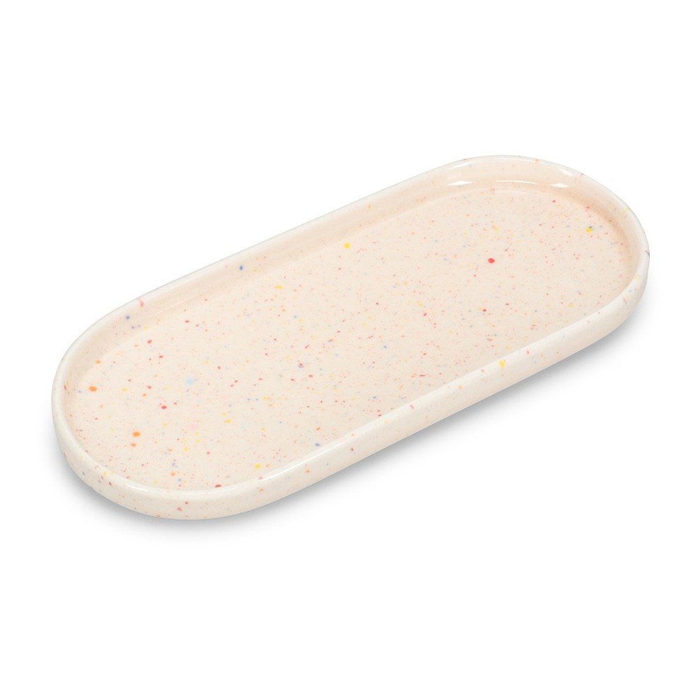 Béžový servírovací porcelánový talíř Fika – ONA ONA