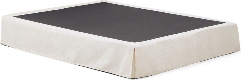 Bílá čalouněná dvoulůžková postel bez čela 160x200 cm Jaira – Kave Home Kave Home