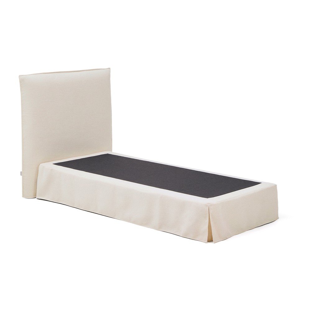 Bílá čalouněná jednolůžková postel 90x200 cm Jaira – Kave Home Kave Home