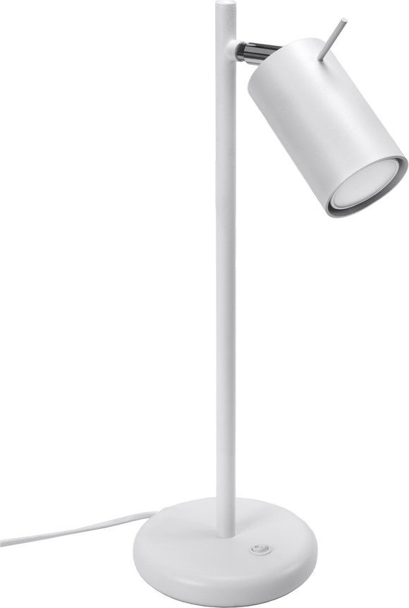Bílá kovová stolní lampa (výška 43 cm) Etna – Sollux Sollux