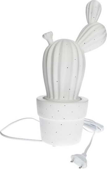 Bílá porcelánová lampa ve tvaru kaktusu Brandani Cactus Brandani
