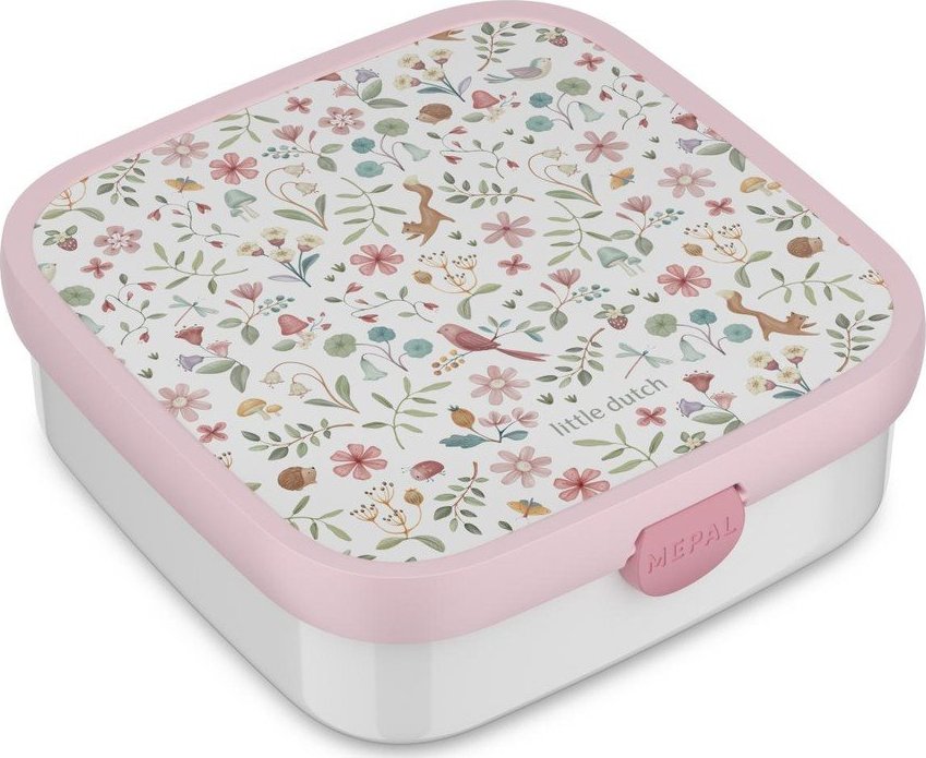 Bílý/růžový plastový dětský svačinový box Fairy Wonders – Mepal Mepal