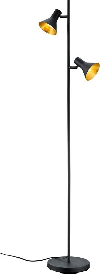 Černá stojací lampa s kovovým stínidlem (výška 144 cm) Nina – Reality Reality