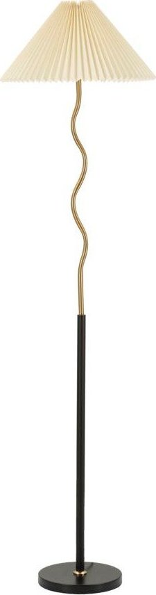Černá/ve zlaté barvě stojací lampa (výška 172 cm) Closy – Mauro Ferretti Mauro Ferretti