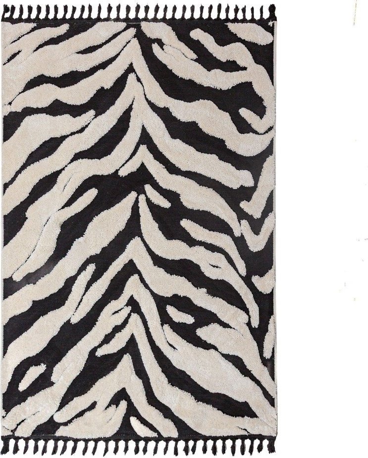 Černobílý koberec 160x230 cm Esra Zebra – Flair Rugs Flair Rugs