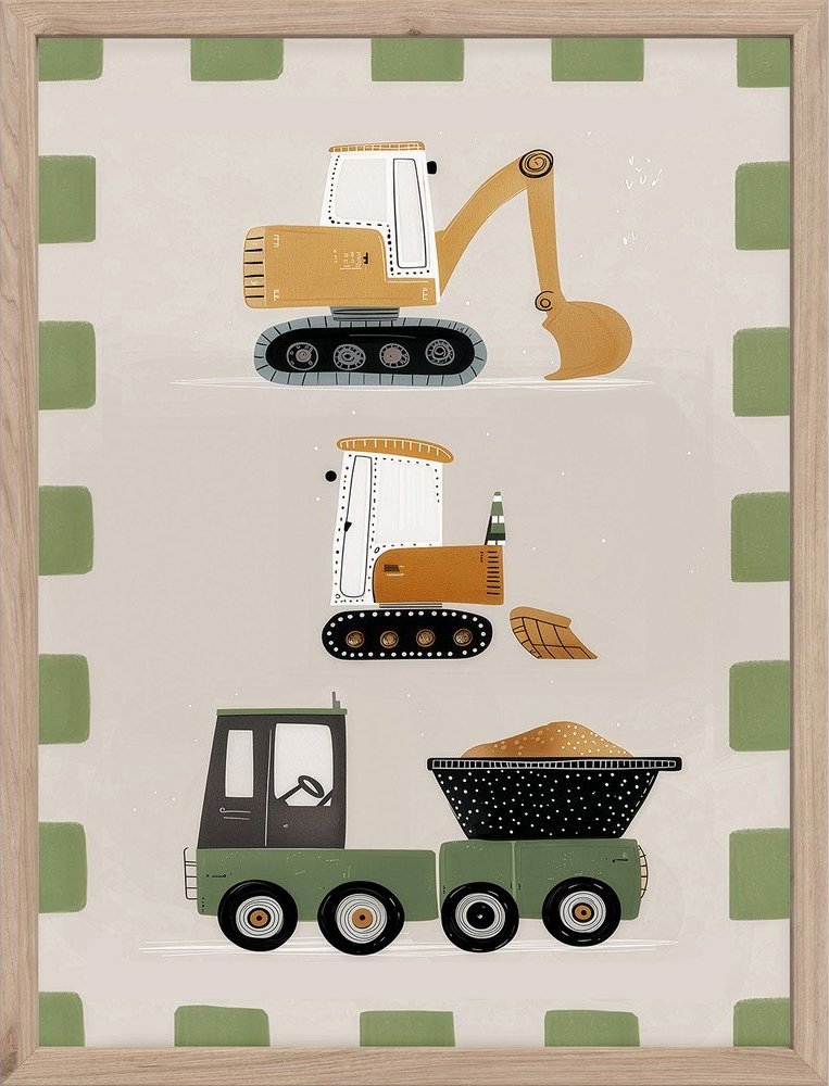 Dětský obrázek 30x40 cm Baby The Builder – Styler Styler