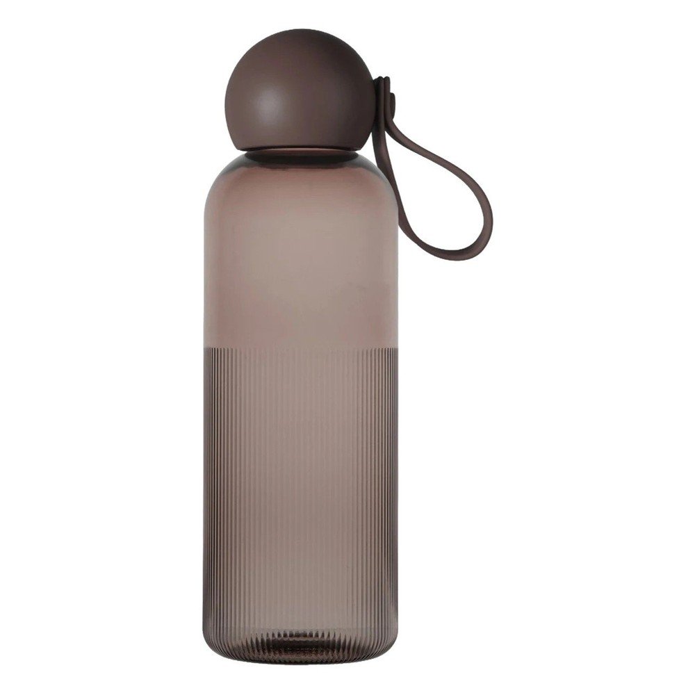Hnědá cestovní lahev z recyklovaného plastu 650 ml Tom – Sagaform Sagaform