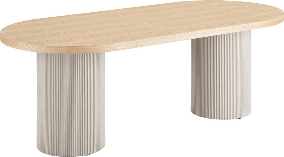 Jídelní stůl s deskou v dekoru jasanového dřeva 100x220 cm Solva - II. jakost – House Nordic House Nordic