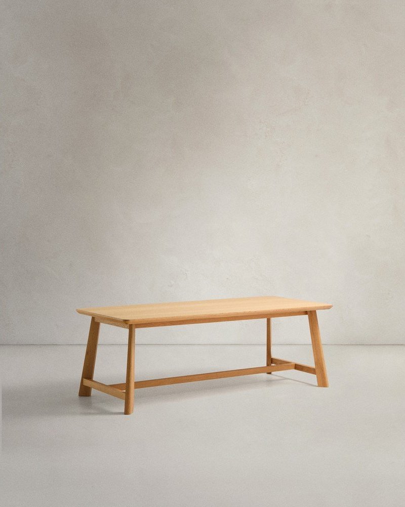 Jídelní stůl s deskou v dubovém dekoru 100x220 cm Idun – Kave Home Kave Home