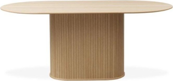Jídelní stůl s deskou v dubovém dekoru 95x180 cm Nola - II. jakost – Unique Furniture Unique Furniture
