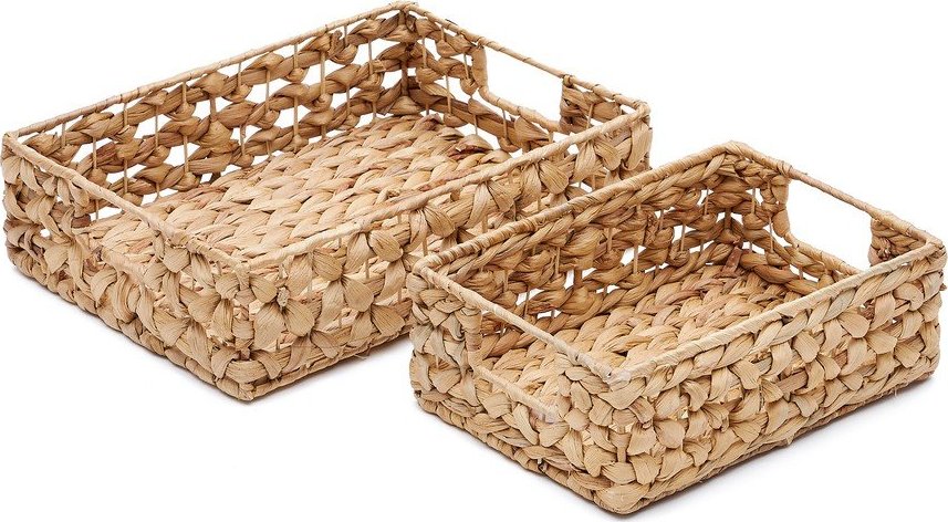 Košíky v sadě 2 ks z vodního hyacintu 36x27x9 cm Tressa – Kave Home Kave Home