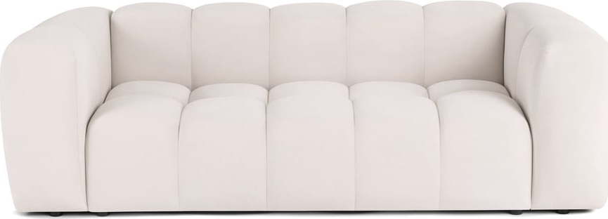 Krémová sametová pohovka 225 cm Cube - II. jakost – Bonami Selection Bonami Selection