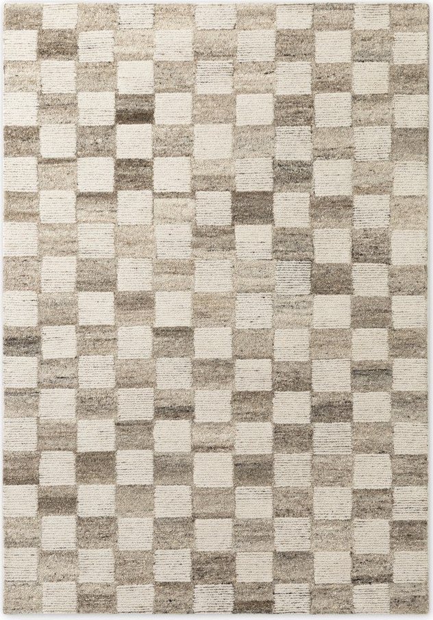 Krémový ručně tkaný vlněný koberec 200x300 cm Boho 1.0 Quadra – Vikosa Vikosa