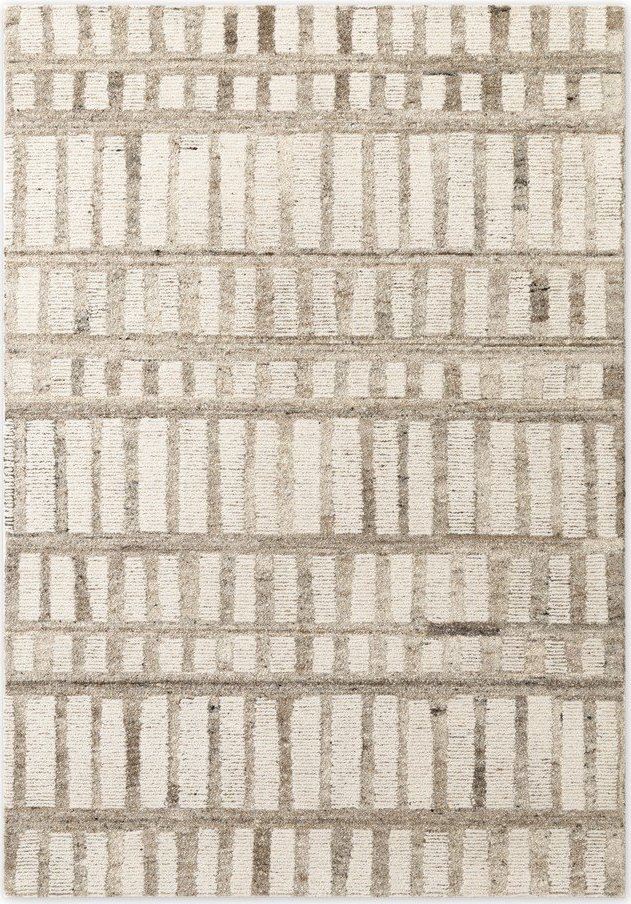 Krémový ručně tkaný vlněný koberec 80x150 cm Boho 1.0 Linara – Vikosa Vikosa