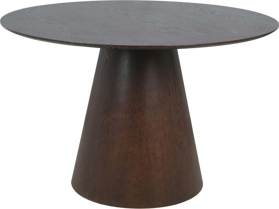 Kulatý jídelní stůl s deskou v dekoru ořechového dřeva ø 120 cm Bolton - II. jakost – House Nordic House Nordic