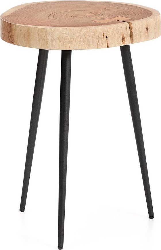 Kulatý odkládací stolek s deskou z akácie 35x35 cm Tanive – Kave Home Kave Home
