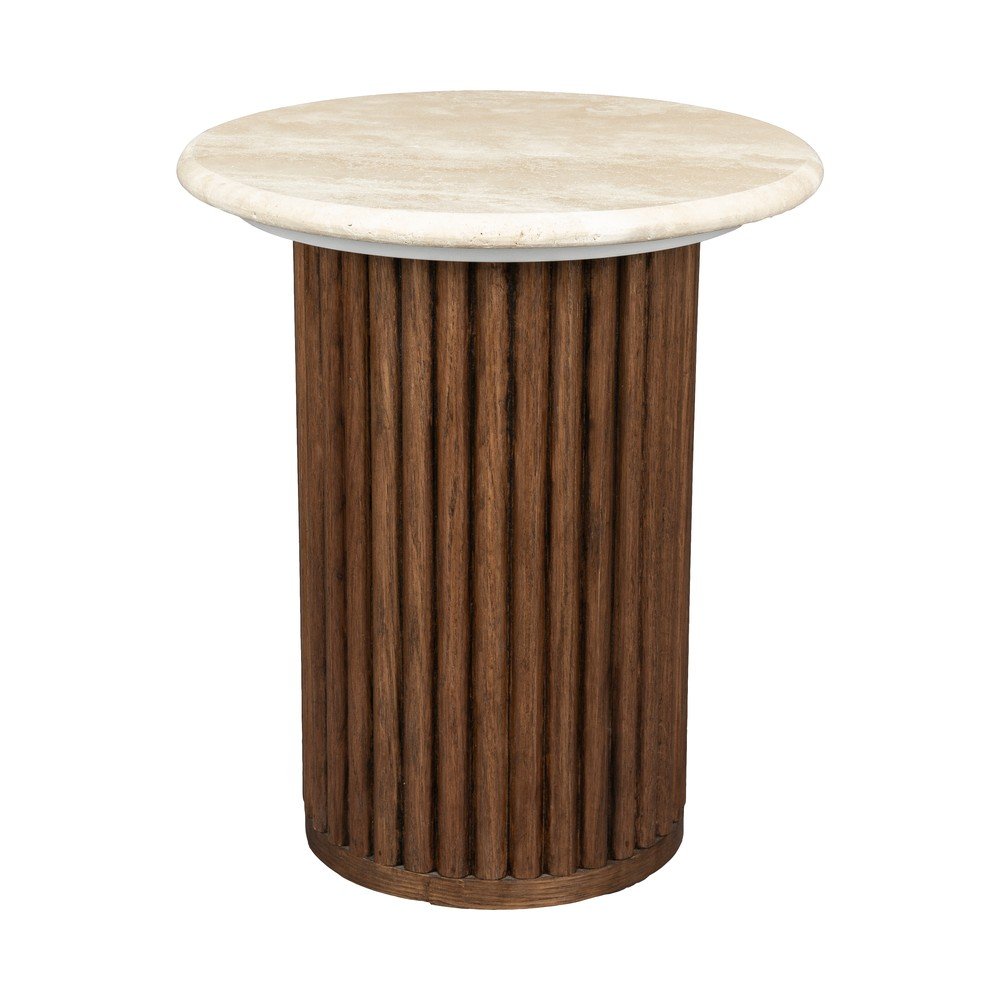 Kulatý odkládací stolek s deskou z kamene ø 35 cm Arda – Dutchbone Dutchbone