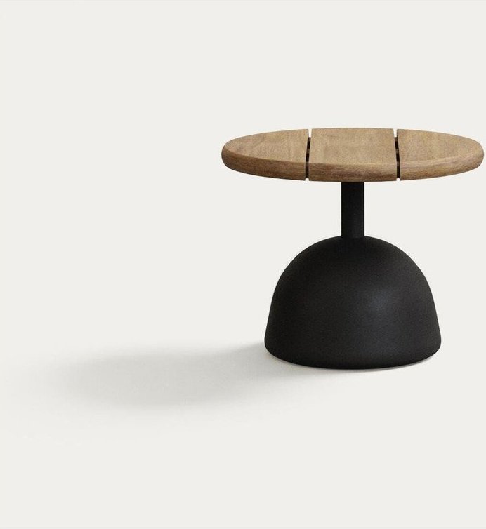 Kulatý zahradní konferenční stolek s deskou z akácie ø 43 cm Saura – Kave Home Kave Home