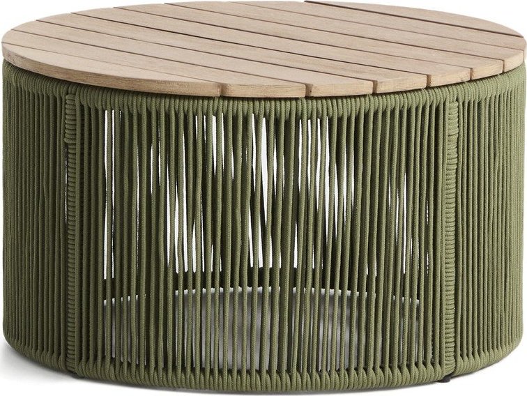 Kulatý zahradní konferenční stolek s deskou z akácie ø 60 cm Dandara – Kave Home Kave Home