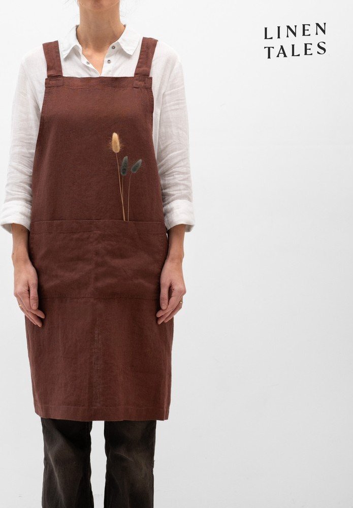 Lněná zástěra Chocolate – Linen Tales Linen Tales
