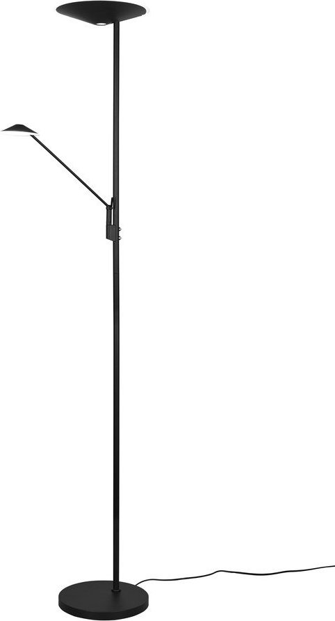 Matně černá LED stmívatelná stojací lampa (výška 180 cm) Brantford – Trio TRIO