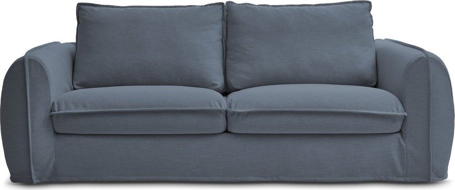 Modrá pohovka na každodenní spaní/rozkládací 216 cm Archimede – Bobochic Paris Bobochic Paris