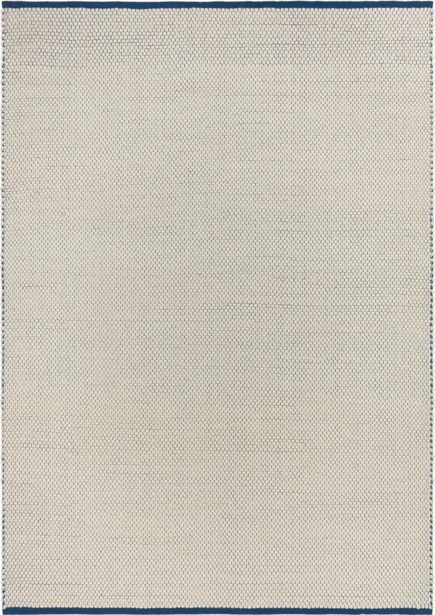 Modrý/béžový ručně tkaný vlněný koberec 200x300 cm Lenu – noo.ma NOO.MA