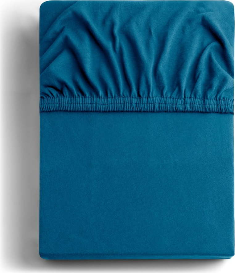Napínací prostěradlo jersey v petrolejové barvě 120x200 cm Amber – Restilo Restilo