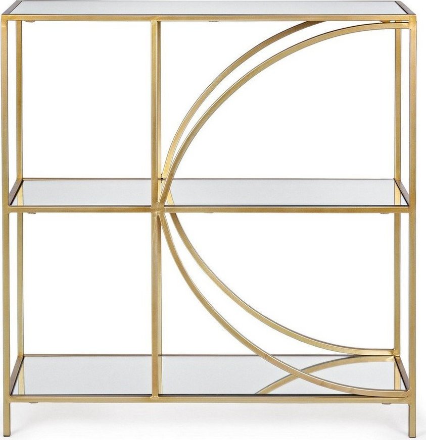 Ocelová knihovna ve zlaté barvě 81x87x31 cm Elenor – Bizzotto Bizzotto