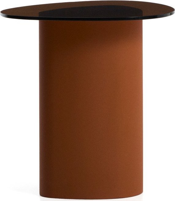 Odkládací stolek se skleněnou deskou 47x48 cm Olir – Kave Home Kave Home