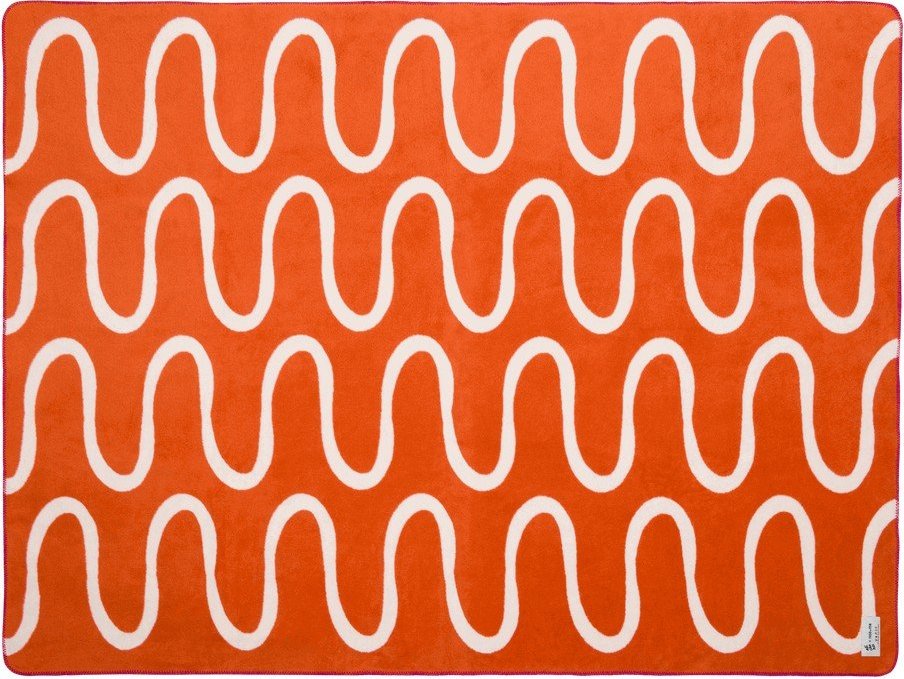 Oranžová deka 150x200 cm Swirl – noo.ma NOO.MA