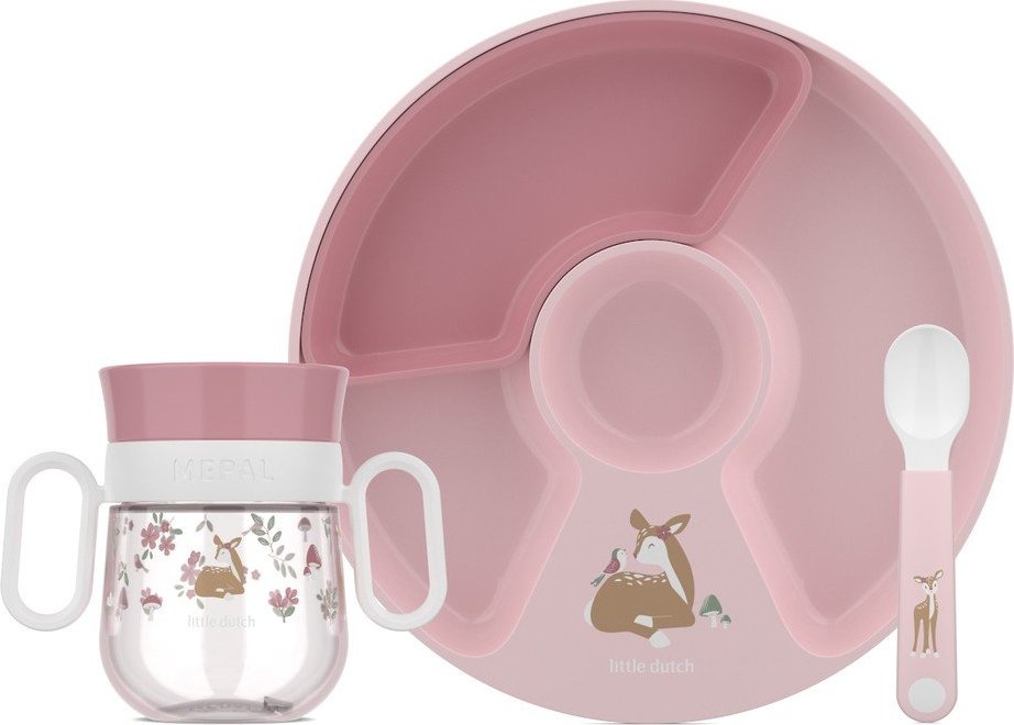 Plastová dětská jídelní sada 3 ks Fairy Garden – Mepal Mepal