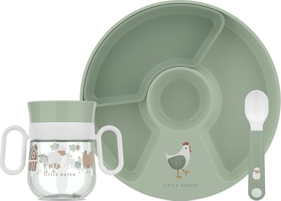 Plastová dětská jídelní sada 3 ks Little Farm – Mepal Mepal