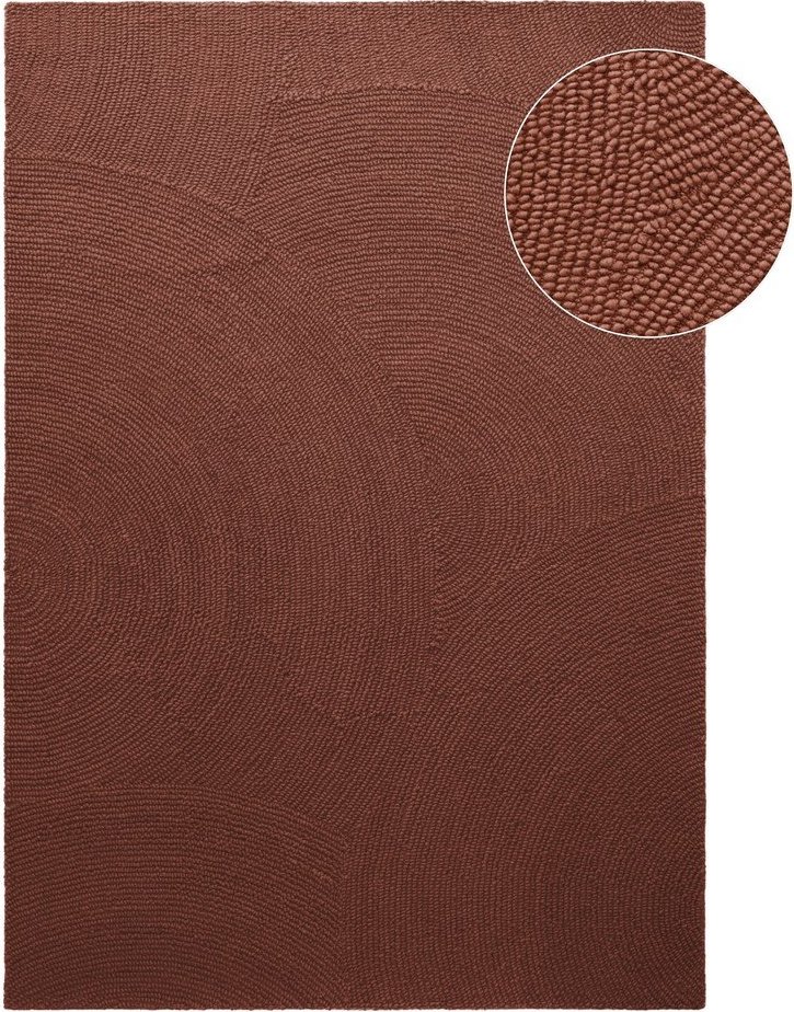 Ručně tkaný vlněný koberec v cihlové barvě 160x230 cm Calmio – Hanse Home Hanse Home