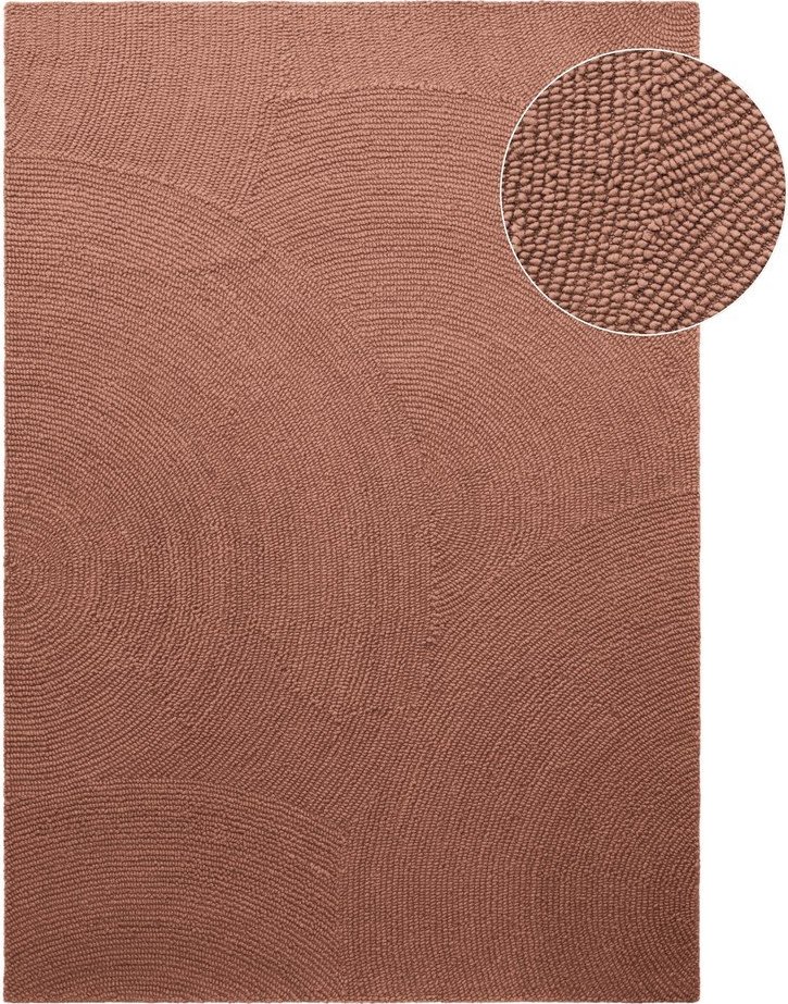 Ručně tkaný vlněný koberec v terakotové barvě 80x150 cm Calmio – Hanse Home Hanse Home