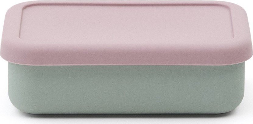 Růžový/tyrkysový silikonový dětský svačinový box Lili – Kave Home Kave Home