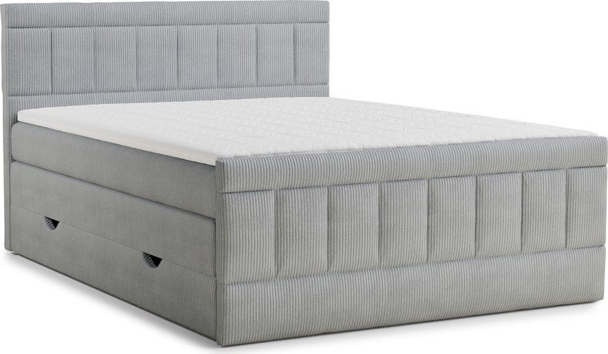 Šedá boxspring postel s úložným prostorem 180x200 cm Caya – Maison de Rêve Maison de Reve