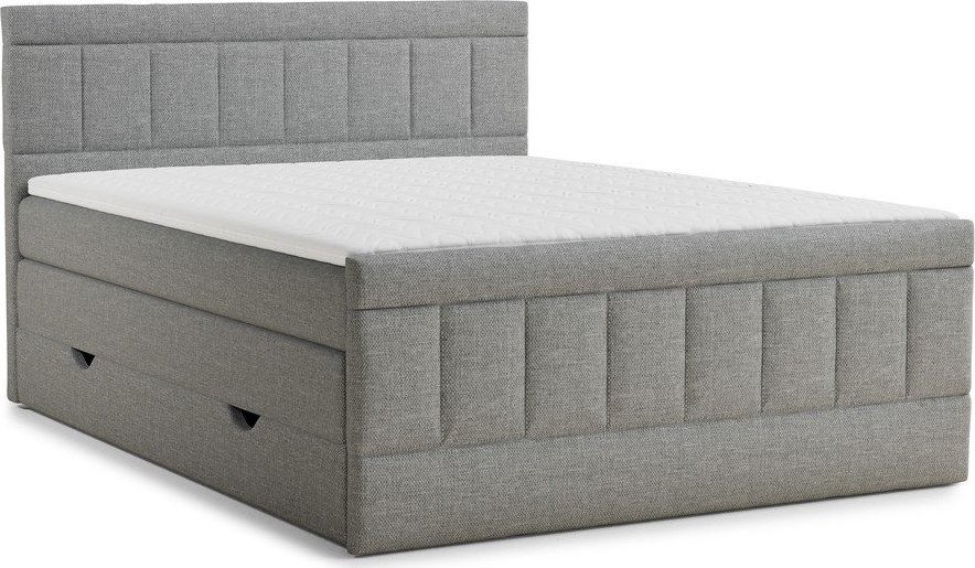 Šedá boxspring postel s úložným prostorem 180x200 cm Caya – Maison de Rêve Maison de Reve