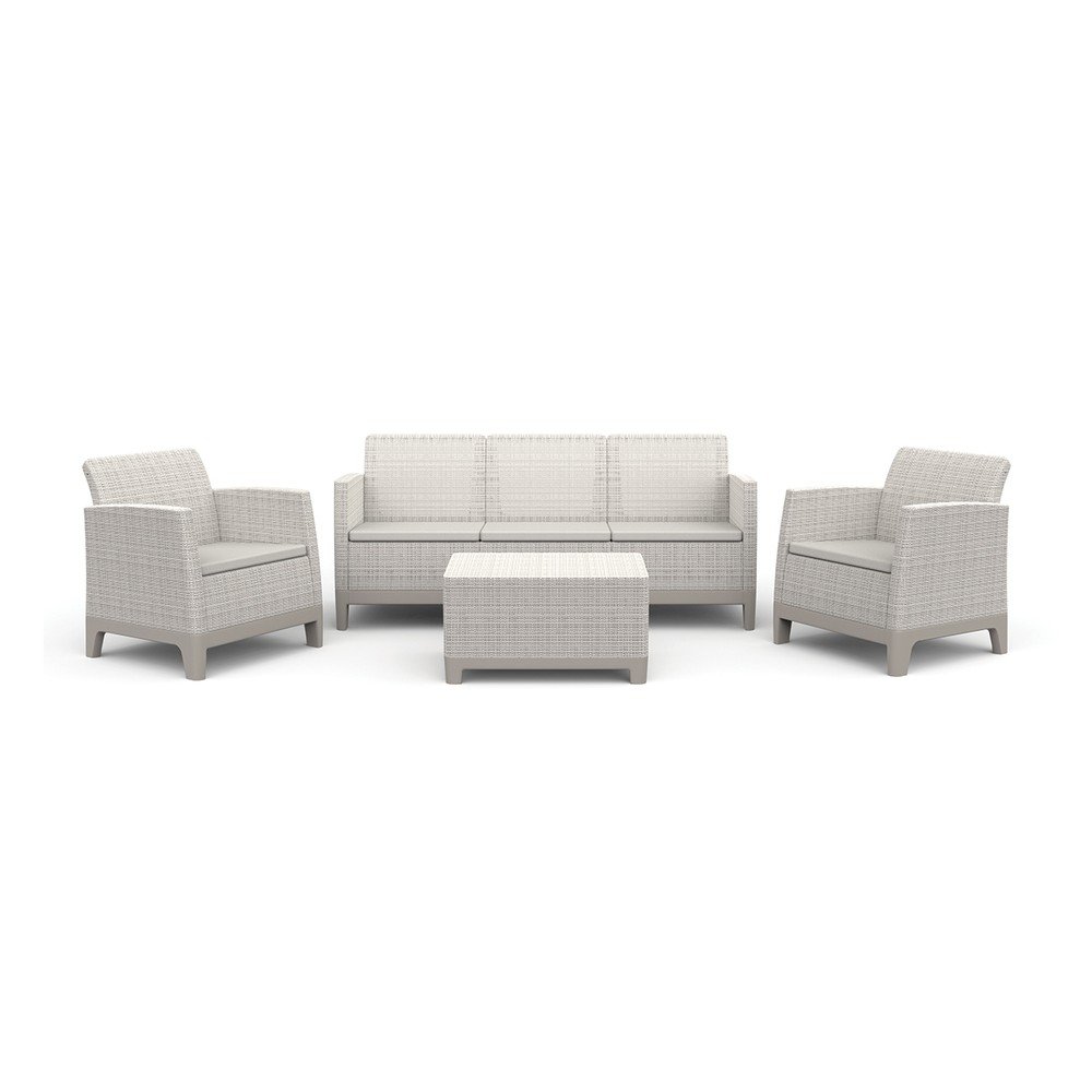 Šedobéžový zahradní lounge set pro 5 Scandi Forma – Keter Keter