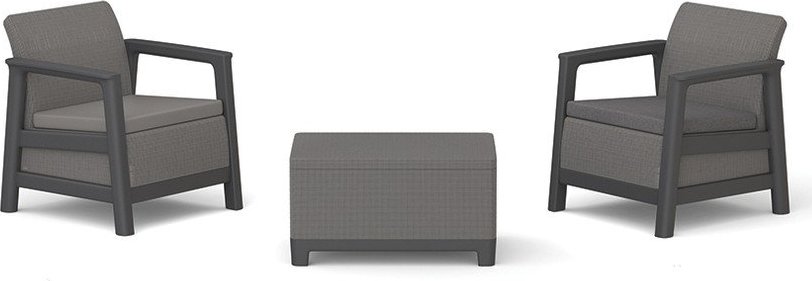Šedý zahradní lounge set pro 2 Scandi Linea – Keter Keter