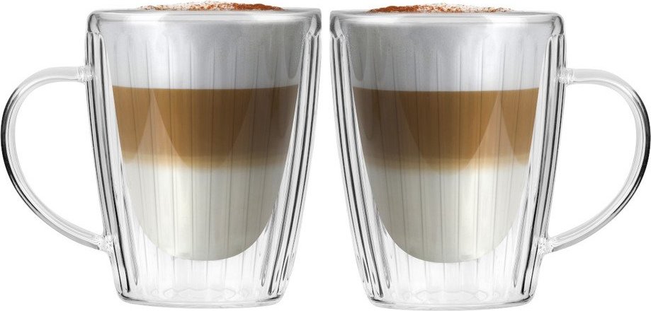 Skleněné hrnky v sadě 2 ks na cappuccino 250 ml Livio Duo – Vialli Design Vialli Design