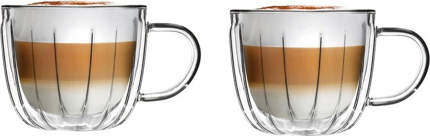 Skleněné šálky v sadě 2 ks na cappuccino 350 ml Tulip – Vialli Design Vialli Design